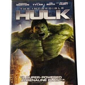 The Incredible Hulk DVD 2008 Edward Norton Marvel Action Adventure Movie